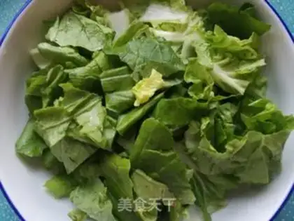 Make Little cabbage and tofu skin step 5