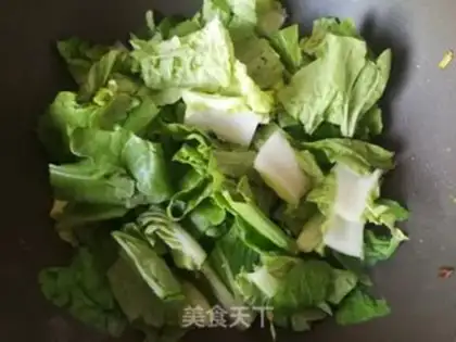 Make Little cabbage and tofu skin step 7