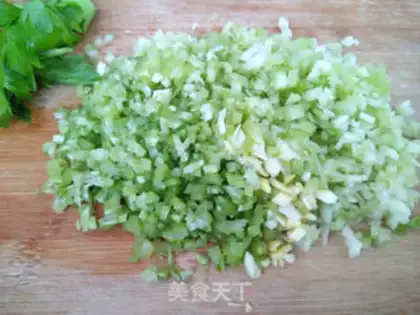Make Pork celery dumplings step 2