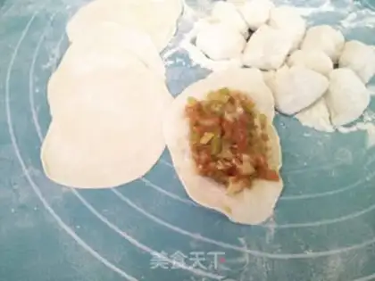 Make Pork celery dumplings step 5