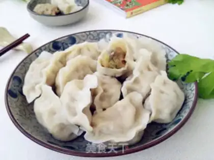 Make Pork celery dumplings step 8