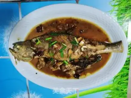 Make Red-burned yellow fish step 7