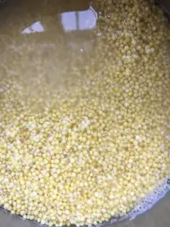 Make Peanut Lotus rice step 2