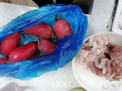 Make Radish meat step 0