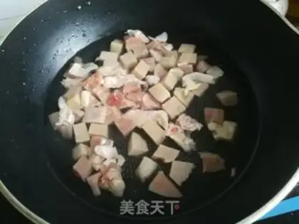 Make Chicken-legged mushroom pumpkin rice step 5