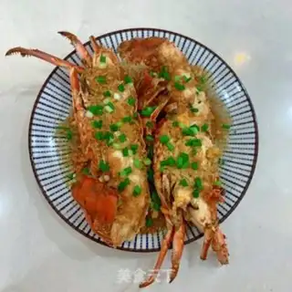 Make Garlic fans steam lobster step 11