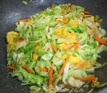 Make Scrambled carrot fried eggs step 9