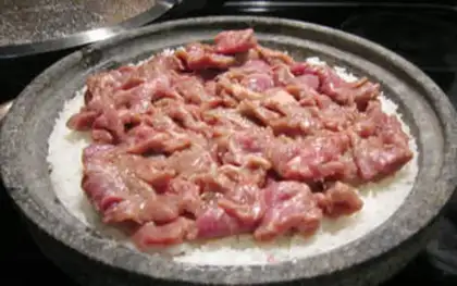 Make Rock pot beef rice step 5