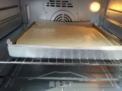 Make Mango cream roll step 9