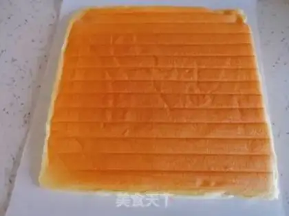 Make Mango cream roll step 15