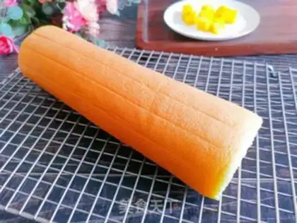 Make Mango cream roll step 19
