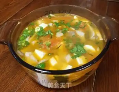 Make Tomato tofu mushroom soup step 6