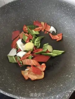 Make Cream pepper fried fish tofu step 5