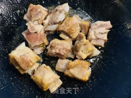Make Pyramid veggies burn ribs step 2