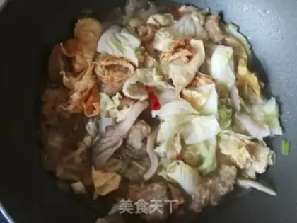 Make Pumpkin-cooked chicken step 11