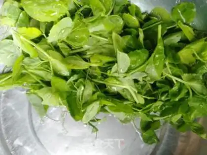 Make # Rhobbish pea-tip soup # step 6