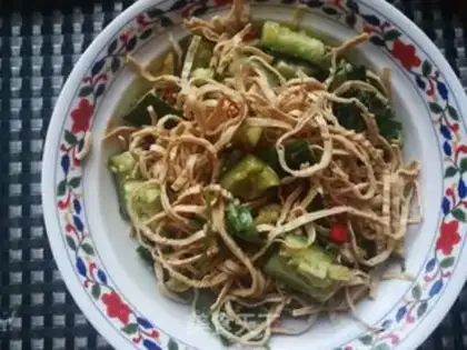 Make Little pepper cucumber and tofus step 7