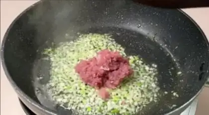 Make Meat tofu eggs step 7