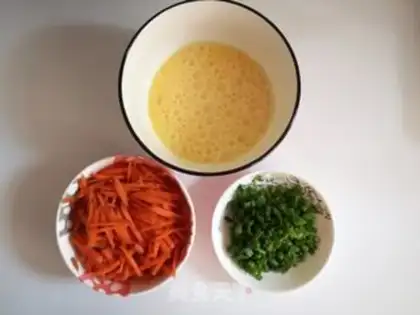 Make Carrot eggs step 2