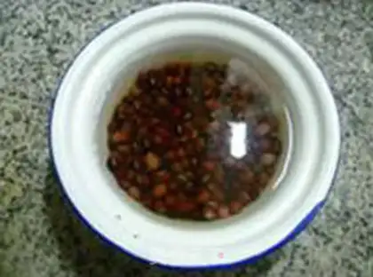 Make Double red rice congee step 0
