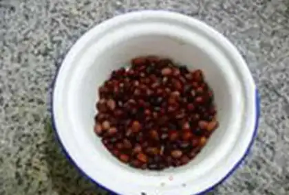 Make Double red rice congee step 4