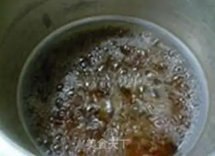 Make Double red rice congee step 5