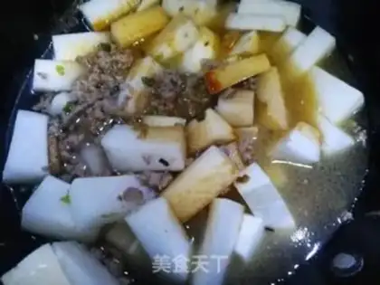 Make Meat and radish step 7