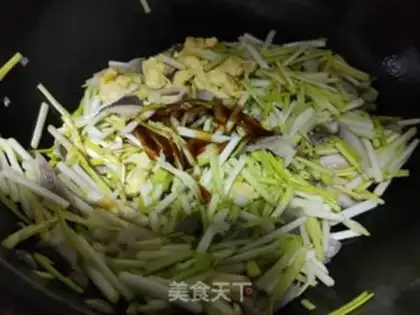 Make Garlic egg fried mushrooms step 10