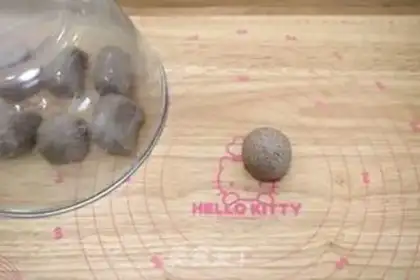 Make Black whole wheat bear bean bag step 7