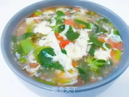 Make Ketchup and omelet soup step 0