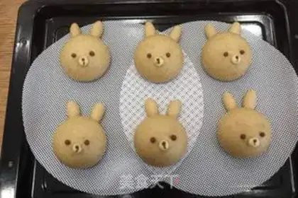 Make All wheat rabbit buns step 22