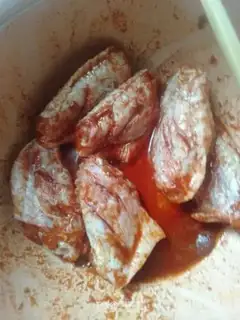 Make The red potato steams the chicken wings of Orleans step 3