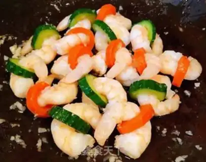 Make cucumber carrot and shrimp step 9