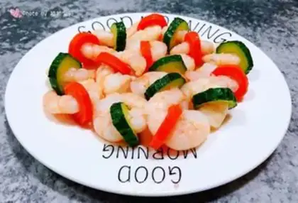 Make cucumber carrot and shrimp step 10