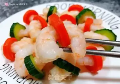 Make cucumber carrot and shrimp step 14