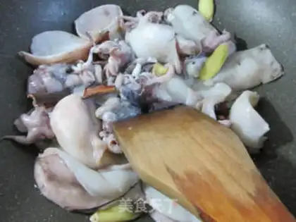 Make Tofu burn squid step 3
