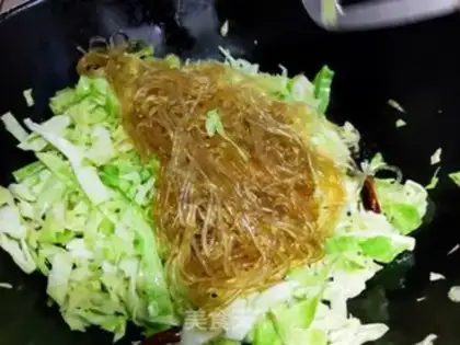 Make Spicy fan cabbage step 6