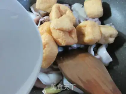 Make Tofu burn squid step 4