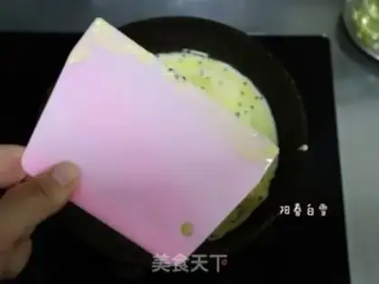 Make Black sesame egg waffles step 4