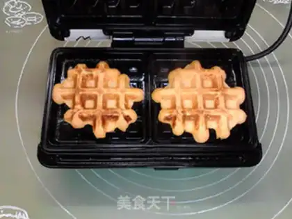 Make Belgian potato waffles step 10
