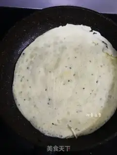 Make Black sesame egg waffles step 5