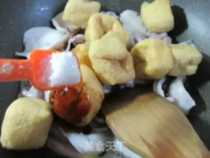 Make Tofu burn squid step 7