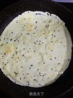 Make Black sesame egg waffles step 6