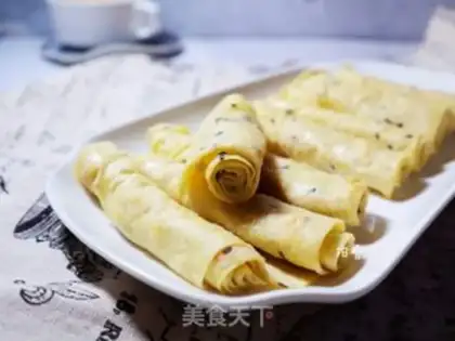 Make Black sesame egg waffles step 7