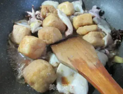 Make Tofu burn squid step 9