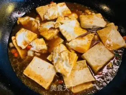 Make Pyramid tofu step 5