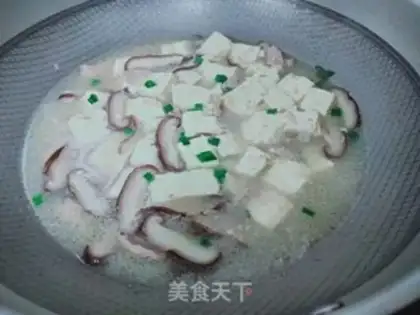 Make Scrawny mushroom tofu soup step 5