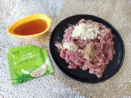 Make ♪ Duck silk with ketchup ♪ step 2