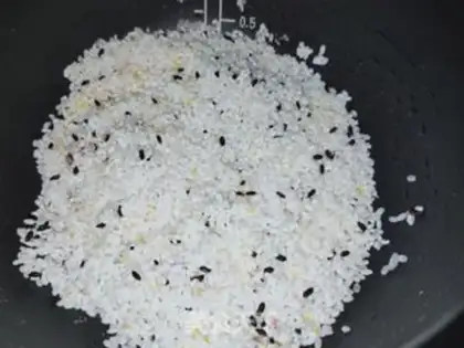 Make Chestnut rice step 3