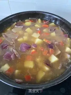 Make Curry potato chicken step 8